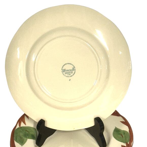 Franciscan Vintage Red Apple 1995 England 8" Salad Dessert Plates-Set of 3 - Picture 5 of 6